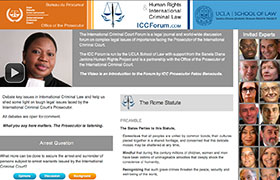 Home page of the Human Rights and Criminal Law Forum at http://iccforum.com